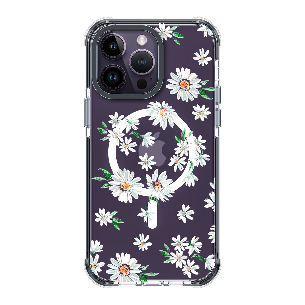 UV Printing 11 Bloosom Crystal & Black TPE Bumper Case