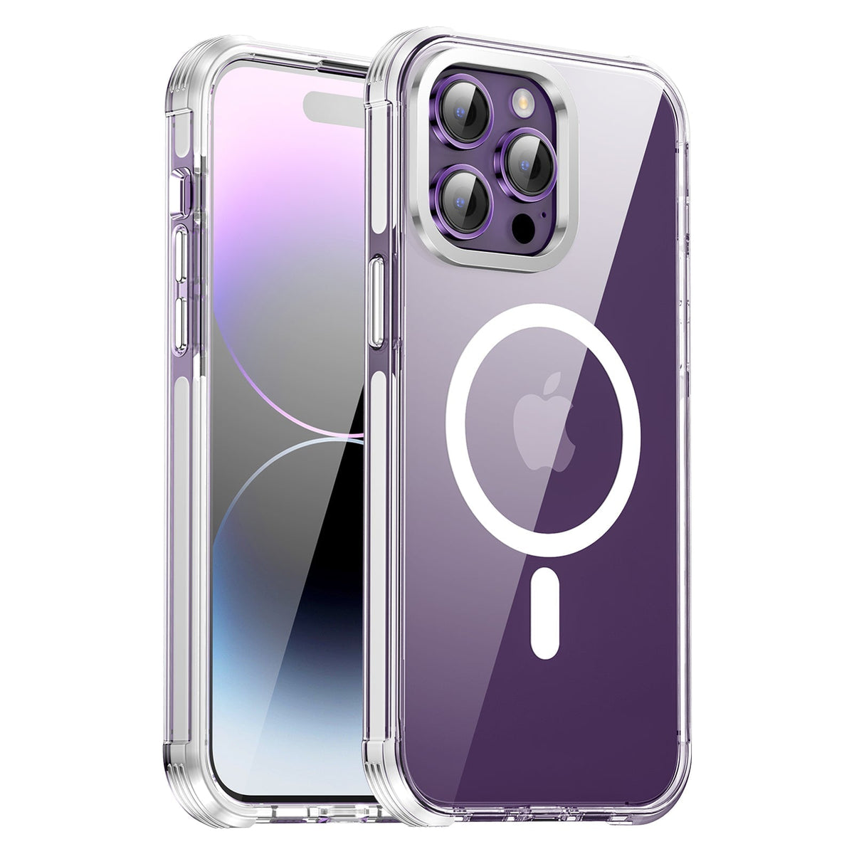 UV Printing 10 Eyes Crystal & White TPE Bumper Case