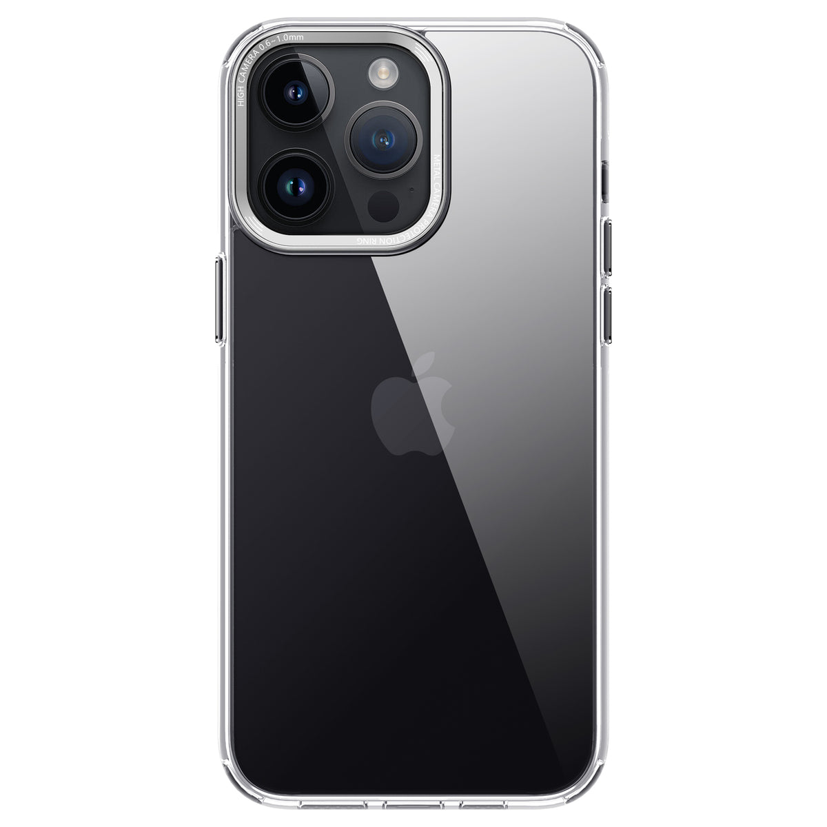 iPhone 15 Crystal & Black/White  TPE Bumper Shockproof Case