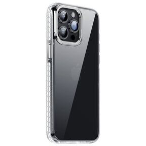 iPhone 15 Crystal & Black/White  TPE Bumper Shockproof Case