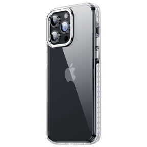 iPhone 15 Crystal & Black/White  TPE Bumper Shockproof Case