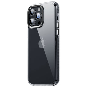 iPhone 15 Crystal & Black/White  TPE Bumper Shockproof Case