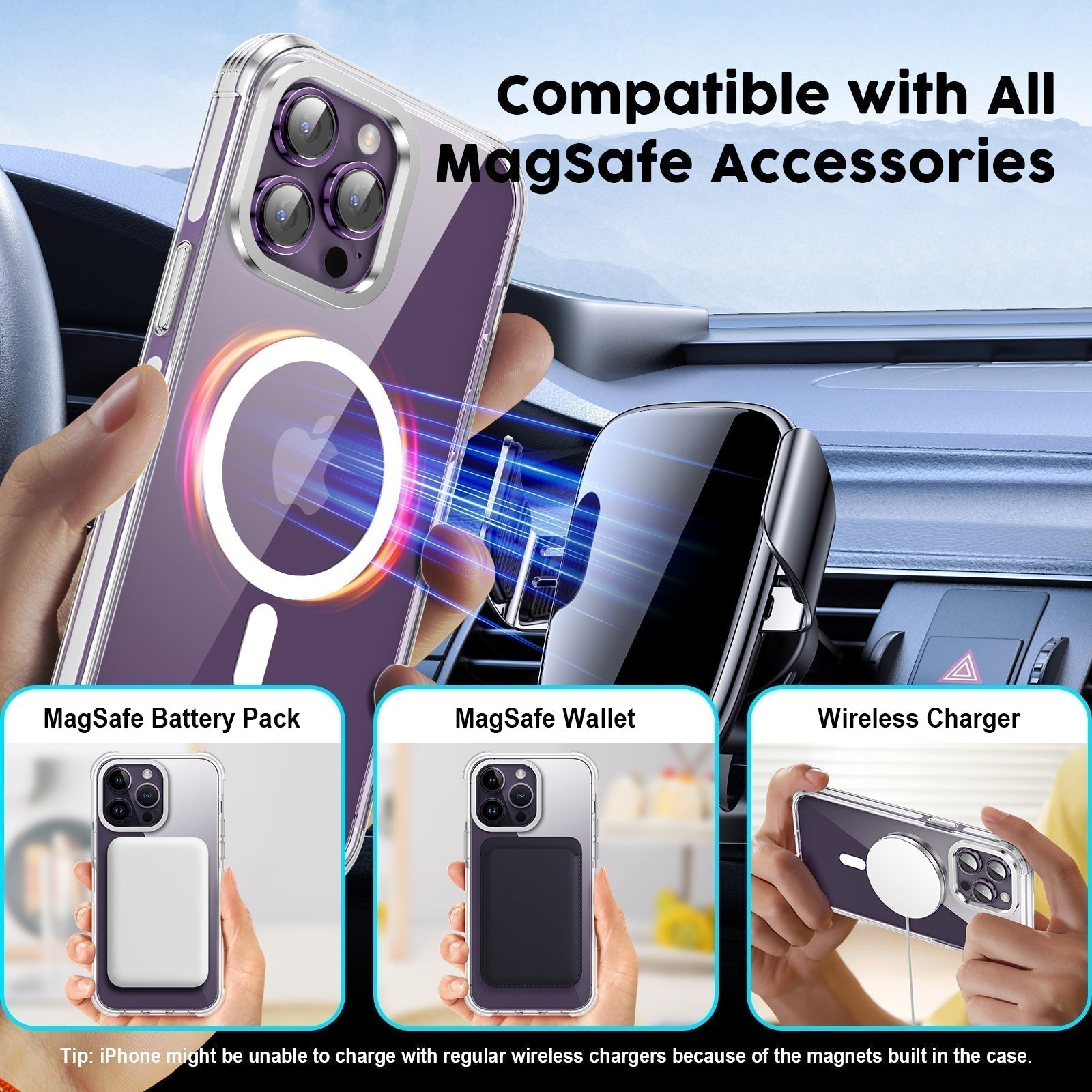 UV Printing 3 Color Clash Crystal & White TPE Bumper Case