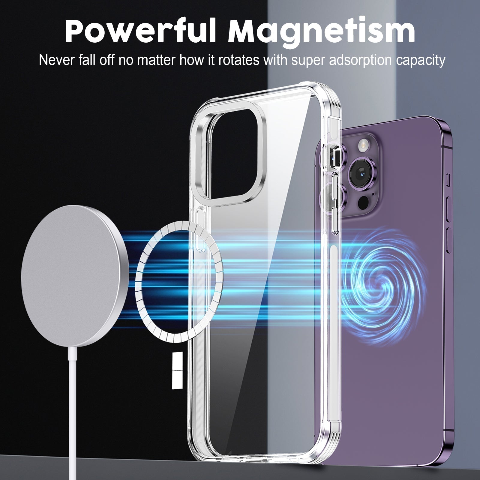 UV Printing 4 Shadow Dance Crystal & White TPE Bumper Case