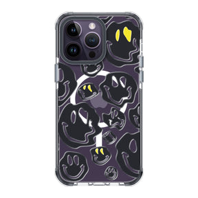 UV Printing 6 Dark Smile Crystal & Black TPE Bumper Case