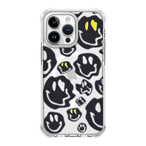 UV Printing 6 Dark Smile Crystal & White TPE Bumper Case