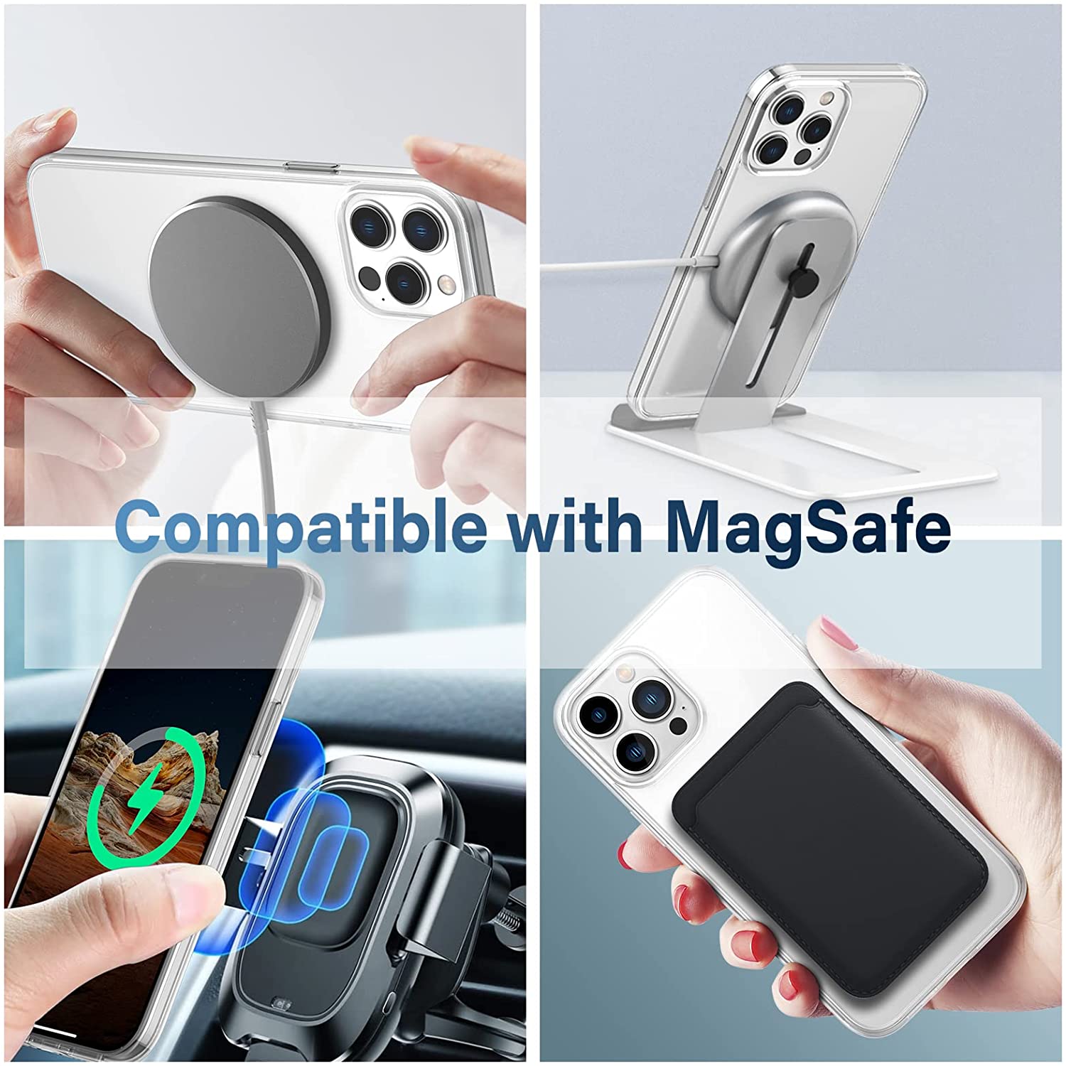 Magnetic Matte Black Case with MagSafe