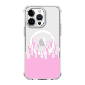 UV Printing 8 Hot Fire Crystal & White TPE Bumper Case