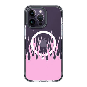 UV Printing 8 Hot Fire Crystal & Black TPE Bumper Case